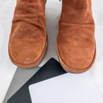 Anthropologie ’s Fly London Suede Yama Rust Orange Ankle Booties Womens 36 US 5.5 Photo 8