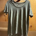 Aerie Khaki Olive Green Casual Crewneck Relaxed Fit T-Shirt Size XSmall EUC Photo 0
