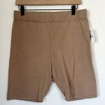 Good American NWT Tan Lounge Bike Shorts - Size: 5 (2XL) Photo 2