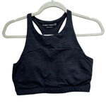 Outdoor Voices 𝅺 Crop Top Sports Bra Move Free Night Black Gray Size Medium‎ Photo 0