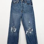 Levi's Levi’s Ribcage Straight Ankle Jeans High Waist Distressed size 26 Photo 1