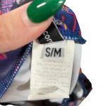 Onzie Bold Floral Print Stripe Cropped Leggings Size S/M Photo 5