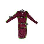 NWT Marina Red Sequin Long Sleeve Lace Party Dress 8 Christmas Holiday Event Photo 9