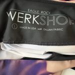 Eagle Rock Werkshop Pink Orange Roses Purple Capri Yoga Leggings Sz Large Photo 1