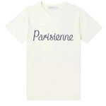 NWT MAISON KITSUNÉ PARISIENNE CLASSIC Short Sleeve TEE LATTE White Photo 1