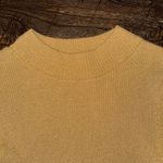 Free People  French Girl Ribbed Knit Dress Small Gold Sparkle Lurex Mini NWT Photo 7