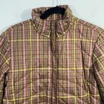 Lands' End  Women's Green & Purple Plaid Insulated Jacket Size S (6-8) Photo 1