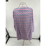 Vineyard Vines 100% cotton embroidered blue pink swim cover up size large Photo 6