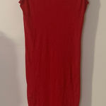Ambiance Vibrant Red Midi Dress Size L Photo 0