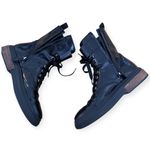 Tod's Tod’s Women’s Glossy Patent Combat Boots Leather Size 38.5 8.5 Black Photo 6