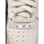 Nike  Air Force 1 Pearl White DQ0231-100 Womens White Leather Sneaker Shoe - 10 Photo 9