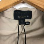 NWT Michael Costello REVOLVE Franky Mini Dress Taupe Size XS Ruched Long Sleeve Tan Photo 4