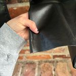 Citizens of Humanity Black Leather Lilah Bootcut Pants, 28 Photo 4