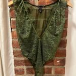 Victoria's Secret NWOT  Green Lace Teddy Bodysuit  Photo 0