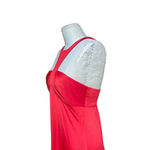 JAY GODFREY Halter Neck‎ Jersey Red Maxi Dress Gown Size 6 Photo 4