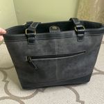 BOC vegan leather multiple pockets Black Gray shoulder tote Bag Photo 7