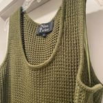 Nina Parker Knit Olive Green Scoop Neck Crop Tank Top Sweater - 1X (14) Photo 7