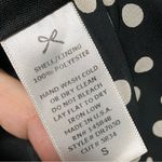 Everly  Women’s Small White Black Polka Dots Swing Bell Sleeve Mini Dress Photo 5