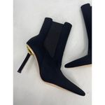 Good American High Kickstand Black Stretch Pointed Toe Heeled Booties Size 11 Photo 1