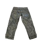 Lululemon  Cool To Street Crop Jazzy White Gator Green Sage Green Legging‎ Size 4 Photo 10