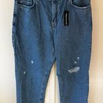 Pretty Little Thing  Tall Women’s NWT Mid Rise Distressed‎ Denim Jeans Size 10 Photo 0