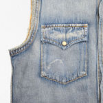 Imogene and Willie x Rodan + Fields Denim Western Embroidered Vest Size Small Photo 3