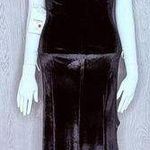 Nwt fashion black strappy corset style closures maxi long sleeveless dress xl Photo 0