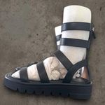 Stuart Weitzman Gala Lift Leather Gladiator Sandals Photo 2