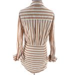 Le Superbe Montmartre Wrap Mini Dress Sandy stripe sz 8 White Photo 5
