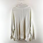 Aerie Beyond Down To Earth Quarter Zip Oversized Ribbed Sweater White Large Photo 3