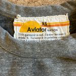 Aviator Nation  Heather Cropped Crewneck Neon 5 Stripe Photo 3