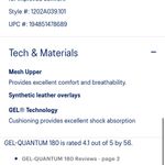 ASICS Gel-Quantum 180 2 T6G7N-2093 Women’s Bright Coral Sneakers Shoes 8.5 EUC Photo 14