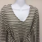 A New Day Long Sleeve Textured Tee Shirt w/Textured Stripe w/Attached Belt-Sz L Photo 3