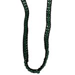 Lulu Dharma Green Bead & Leather Wrap Necklace Adjustable 32" Photo 3