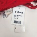 l*space L* Harrington Bikini Bottom High Rise Red Size XS NWT Bitsy Photo 2