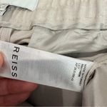 Reiss  Women’s Lily Pant Linen Blend Pleated Front Ivory Size 12 High Rise Casual Photo 4