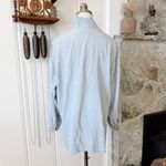 Vintage Silk Baby Blue Blouse Size M Photo 5