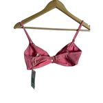 l*space L* Helena Guava Pink V-Wire Triangle Bikini Swimsuit Top Size Medium Photo 6