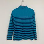 L.L.Bean  Blue Rugby Striped Pullover Photo 7