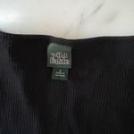 Wild Fable Ribbed Black Crop Photo 1