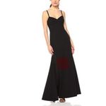 Vera Wang  Backless Cut Out A-Line Long Evening Gown Black Size 4 Formal Dress Photo 9