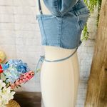 Boutique Denim Crop Top Photo 9