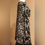 Dress Barn  long sleeve black and white yellow jTunic blouse Yellow Jewels size L Photo 2