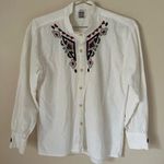 Bordados Zvleta Women’s Made in Ecuador Embroidered Cotton Button Down Shirt Photo 0