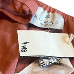 Kopal Block Print Bohemian Tank Top Shirt Blouse Bows Lace Trim Size Large NWT Red Photo 10