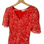 Parker  Krislyn Red Silk Dress Photo 4