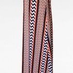 Cato Neon & Black Chevron Foldover Knit Maxi Skirt Size XL Photo 2