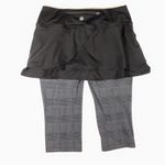 Athleta Skort Capri Leggings Black and Gray Size S Photo 3
