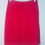 St. John Collection Strawberry Pink Knit Mini Pencil Skirt Photo 0