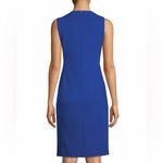 Akris Punto  Cobalt Blue Cutout Shoulder Knit Sheath Dress US 8 Photo 1